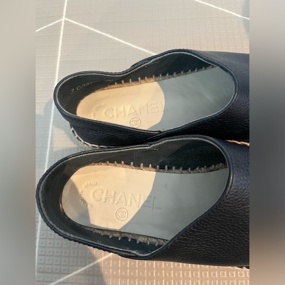 Chanel Leather/Tweed Espadrilles Size 36 - Picture 2 of 5